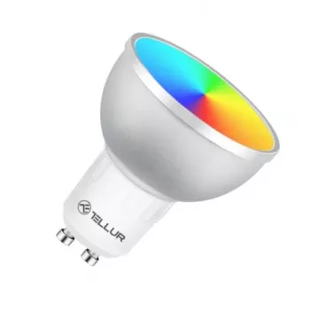 Inteligentna żarówka LED Tellur GU10 5W RGB — ściemniana – Gniazdo GU10, 5W, RGB, inteligentne sterowanie