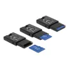 Czytnik kart DeLOCK USB 2.0 Czarny Micro SD MicroSDHC MicroSDXC 480 Mbit/s