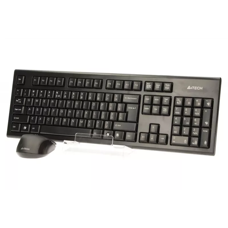A4Tech 7100N zestaw klawiatury i myszy bezprzewodowej RF QWERTY angielski czarny