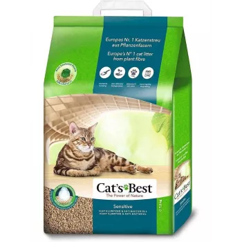Cat's Best Drewniany żwirek dla kota Sensitive - 20 l