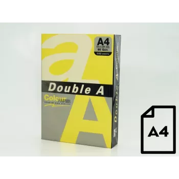 Papier kolorowy Double A, 80g, A4, 500 arkuszy, Lemon