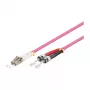 Kabel krosowy światłowodowy duplex OM4 (wielomodowy, 50/125) LC/ST, 5 m, Good Connections® (LW-805LT4)