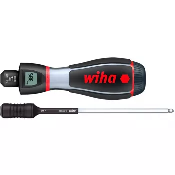 Ręczny wielobitowy wkrętak dynamometryczny Wiha 36888 — szerokość 40 mm, długość 134 mm, waga 373 g
