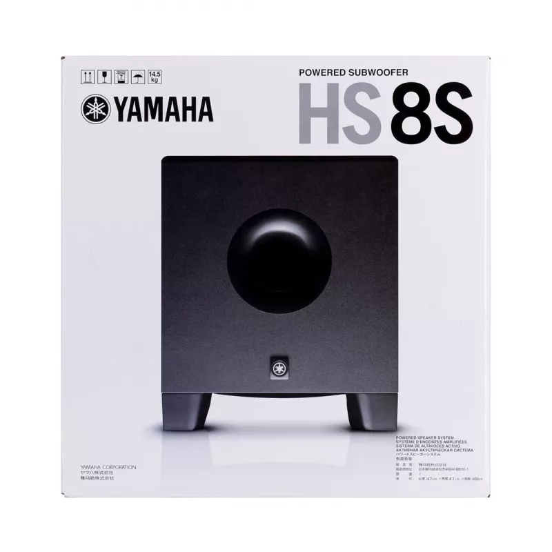 Yamaha HS8S subwoofer czarny 150 W