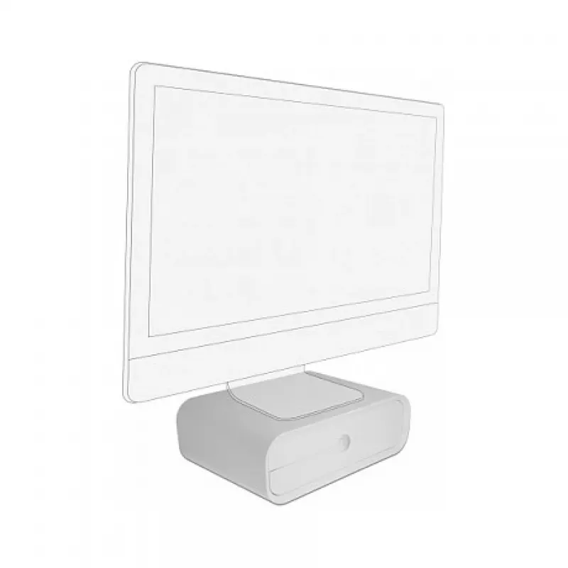 Podstawka pod monitor DeLOCK 18325 z dwiema szufladami biała