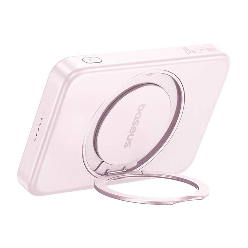 Power bank Baseus PicoGo Qi2 5000 mAh 20 W różowy