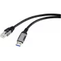 Kabel adaptera sieciowego Renkforce USB [1x USB 3.2 Gen 1 wtyk A (USB 3.0) - 1x wtyk RJ45] 1,80 m aluminiowa wtyczka (RF-6055784)