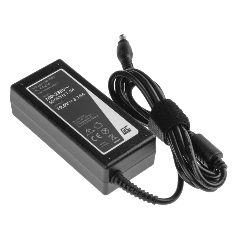 Zasilacz / falownik Green Cell AD20P do użytku wewnętrznego, 60 W, czarny