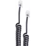 shiverpeaks ®-BASIC-S-Telephone Handset Coiled Cable-Cable 2x 4P4C, biały, 4,0m (BS70134)