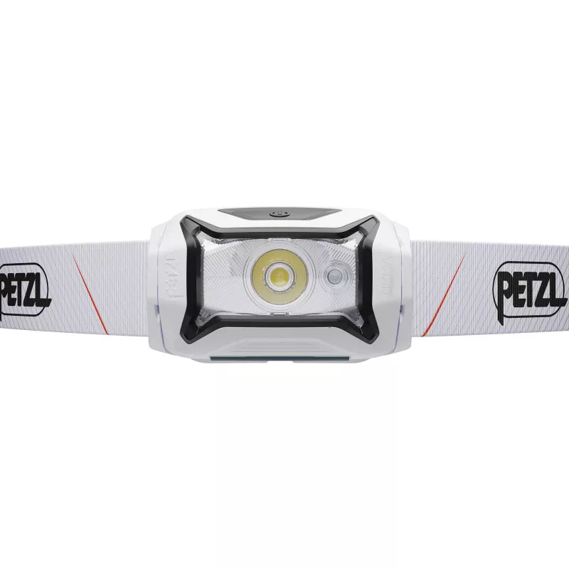 Czołówka Petzl TIKKA CORE 450 lm biała — Ładowalna latarka czołowa, kompaktowe oświetlenie bez użycia rąk