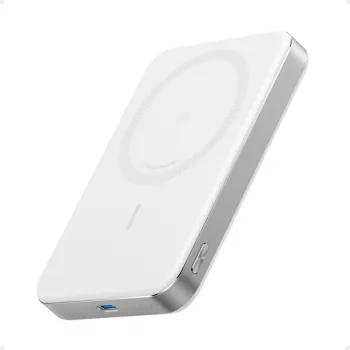 Anker MagGo Power Bank 10K Magnetyczna Bezprzewodowa Biała, Biały
