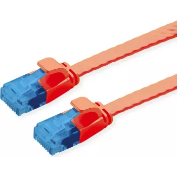VALUE kabel krosowy Cat.6A (klasa EA) UTP, extra-Flat, Czerwony, 0,5 m (21.99.2020)