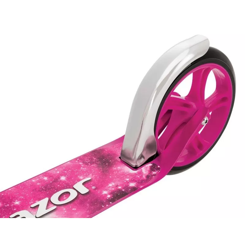 Hulajnoga kopana Razor A5 Lux — składana, aluminiowa, kółka poliuretanowe 20 cm, regulowana kierownica, maks. obciążenie 100 kg, różowa