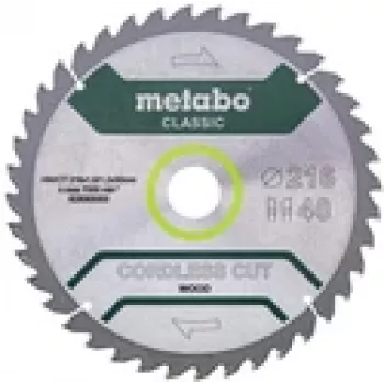 Tarcza do piły tarczowej Metabo 628065000 21,6 cm Otwór 3 cm