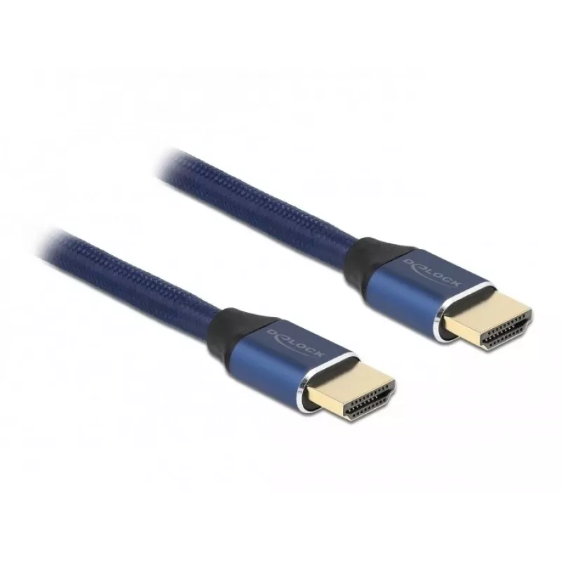 Kabel HDMI DeLOCK Ultra High Speed 48 Gbps 8K 60 Hz niebieski 1 m