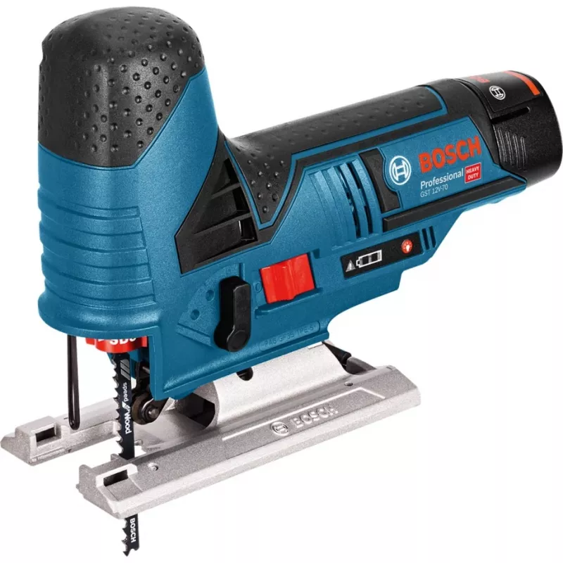 Wyrzynarka akumulatorowa GST 12V-70 Professional, 12 V (niebiesko-czarna, 2 akumulatory litowo-jonowe 3,0 Ah, w L-BOXX)