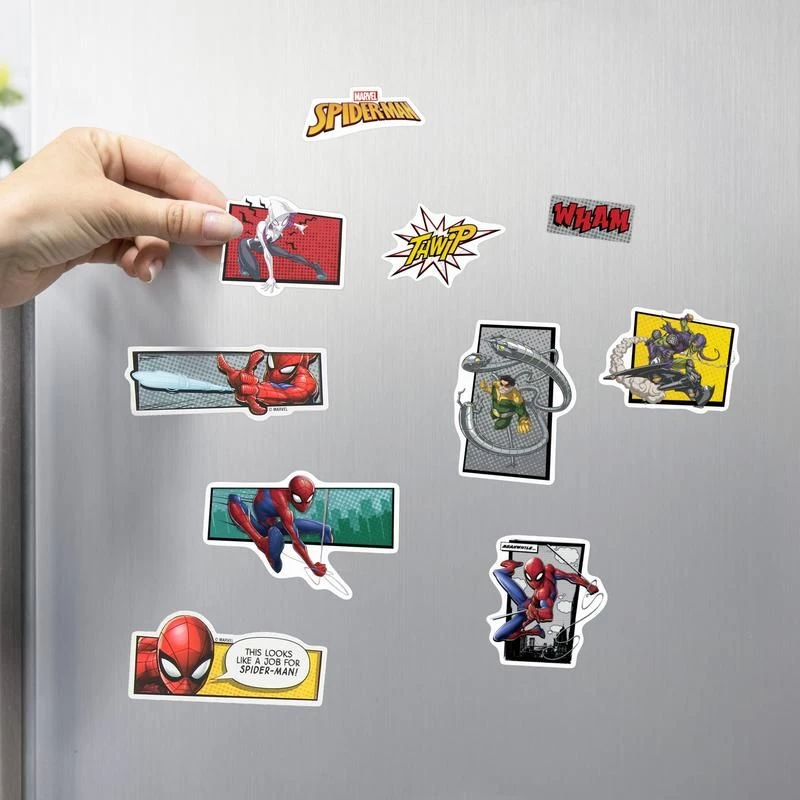 Magnesy na lodówkę Paladone wzór Spider-Man, zestaw 6 szt.