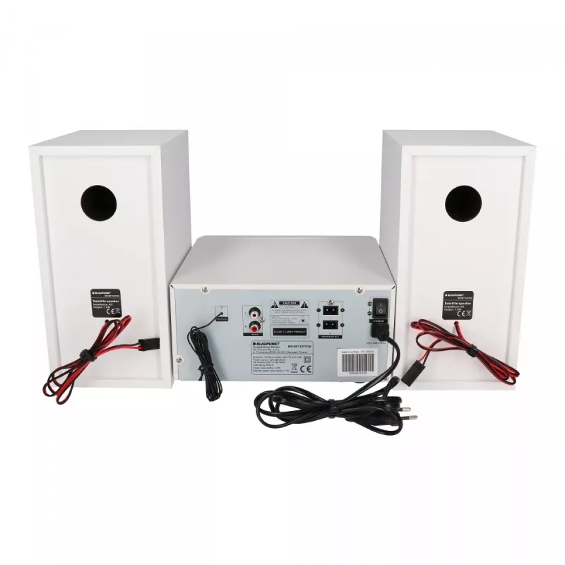 Mikrosystem audio do domu BLAUPUNKT MS16BT 15 W, CD/USB/MP3, Bluetooth, FM RDS, Biały