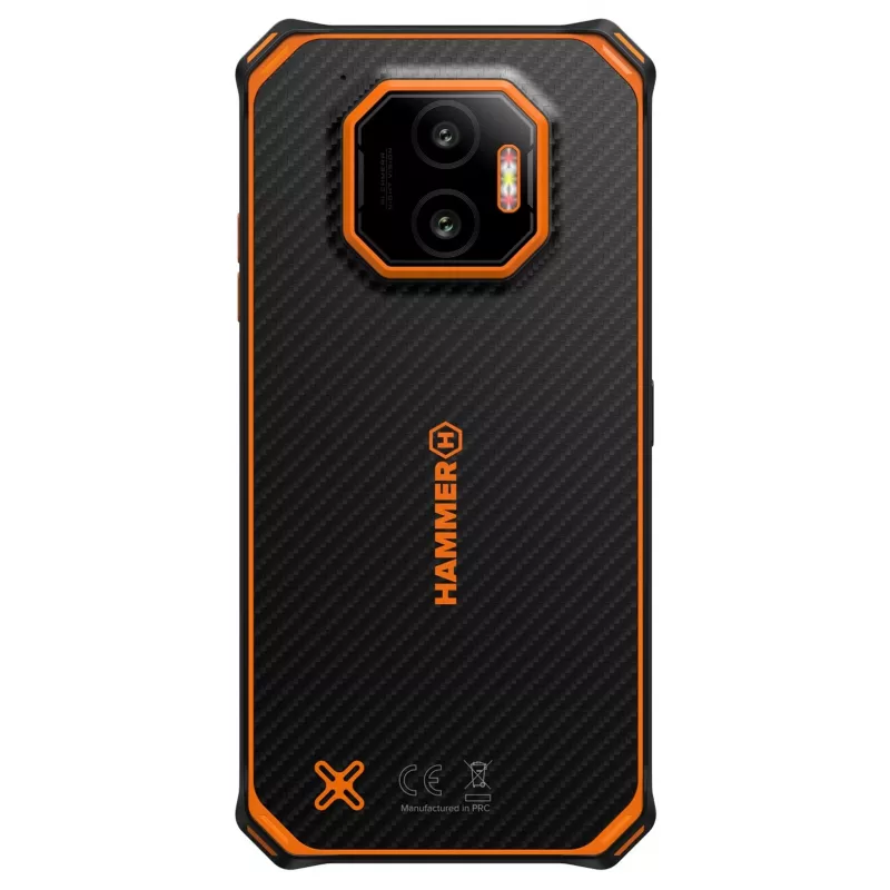 Smartfon HAMMER Energy X2 — Android 15, MediaTek Helio G81, 6,1 cala 1560×720 IPS, 6 GB RAM, 128 GB, Dual SIM, 4G, 50 MP, 5000 mAh, IP68