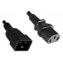Microconnect PE030605 kabel zasilający Czarny 0,5 m wtyczka C13 wtyczka C20
