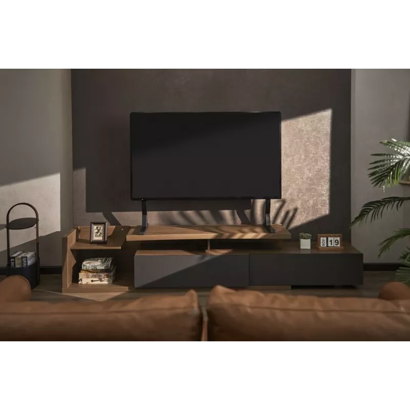 Wolnostojący stojak pod telewizor GEMBIRD TVS-D90F-01 do telewizorów 45–90 cali, stalowy, stała wysokość, VESA 200x200–800x400, maks. obciążenie 60 kg, 970×800×525 mm