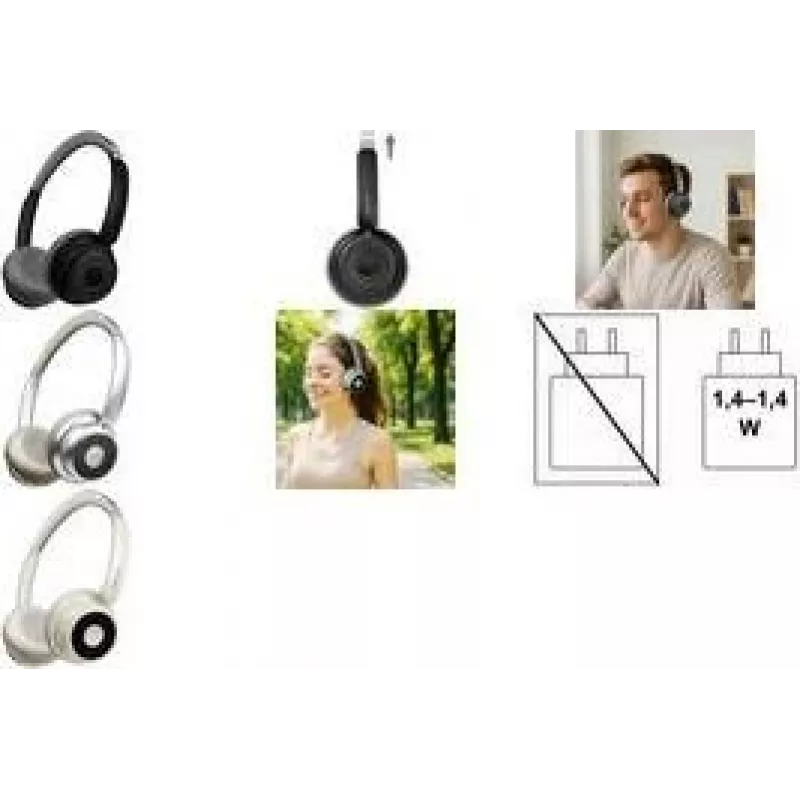 LogiLink BT0072 słuchawki nauszne Bluetooth czarne (BT0072)
