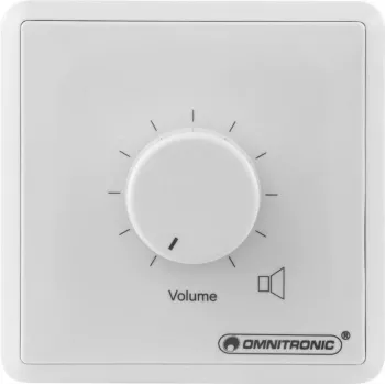 Omnitronic ELA LS-Regler 80711002 10 W mono biały regulator głośności do systemów nagłośnieniowych