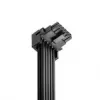 CableMod Basics Uniwersalny kabel 12V 2x6, złącze 90°, 16-pin do 16-pin - czarny, 60 cm, var. B