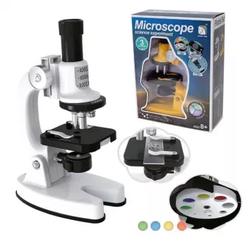 Mikroskop Ascato 124582, powiększenie 40×, oświetlenie LED, edukacyjny mikroskop laboratoryjny