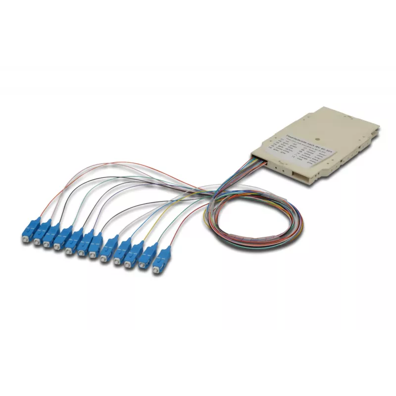 Kaseta spawowa Digitus A-96522-02-UPC-4 z 12 pigtailami SC OM4
