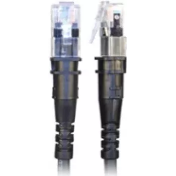 PatchSee ThinPATCH - kabel krosowy - RJ-45 (M) do RJ-45 (M) - 2,1 m - 4,9 mm - FTP - CAT 6a - IEEE 802.3at - ekranowany, bezhalogenowy - czarny (TP-6A-F/7)