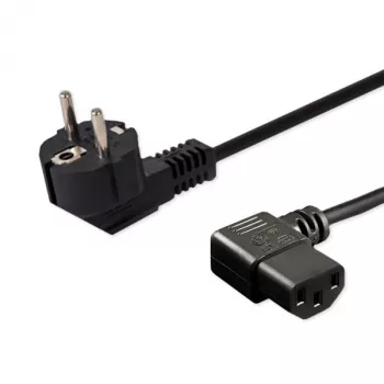 Kabel zasilający SAVIO CL-115 IEC C13 do wtyku męskiego, 1,2 m, czarny