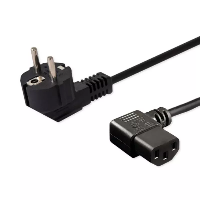 Kabel zasilający SAVIO CL-115 IEC C13 do wtyku męskiego, 1,2 m, czarny