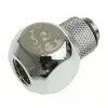 Adapter T-Splitter Bitspower G1/4 cala AG do 2x G1/4 cala IG - obrotowy, TII, srebrny połysk