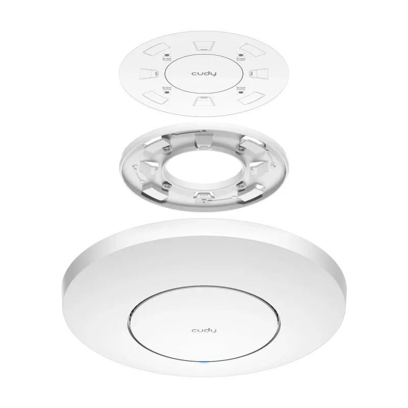 Punkt dostępowy Cudy AP11000 — trójzakresowe Wi‑Fi 6 (2,4/5/6 GHz), 5760 Mbps, MU‑MIMO, montaż sufitowy/ścienny