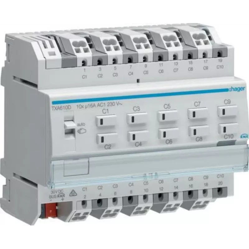 Hager TXA610D Biały
