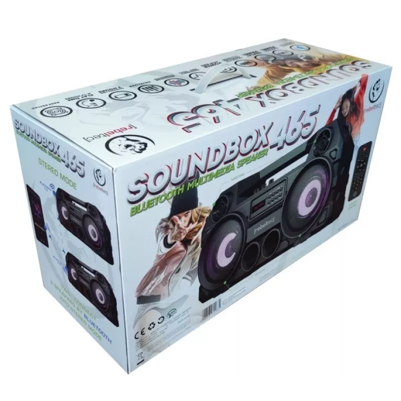 Rebeltec Bluetooth Głośnik SoundBOX 465 Czarny