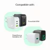 Kabel USB-C-USB-C PowerStream 100W pleciony 1,2m biały