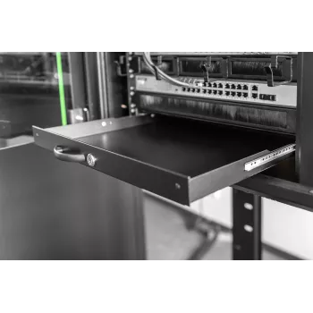 Szuflada na klawiaturę i dokumenty Digitus DN-19 KEY-1U-SW