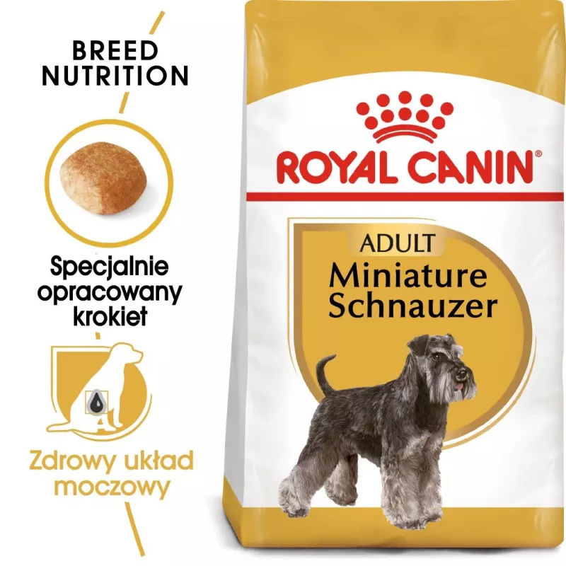 Sucha karma dla psa Royal Canin Miniature Schnauzer Adult, drób, 3 kg, dla małych ras