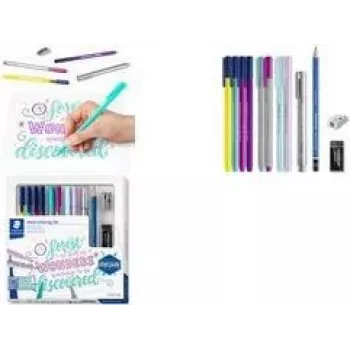 Zestaw do hand letteringu Staedtler 100% PEFC – narzędzia do pisma pędzelkowego i cienkich linii
