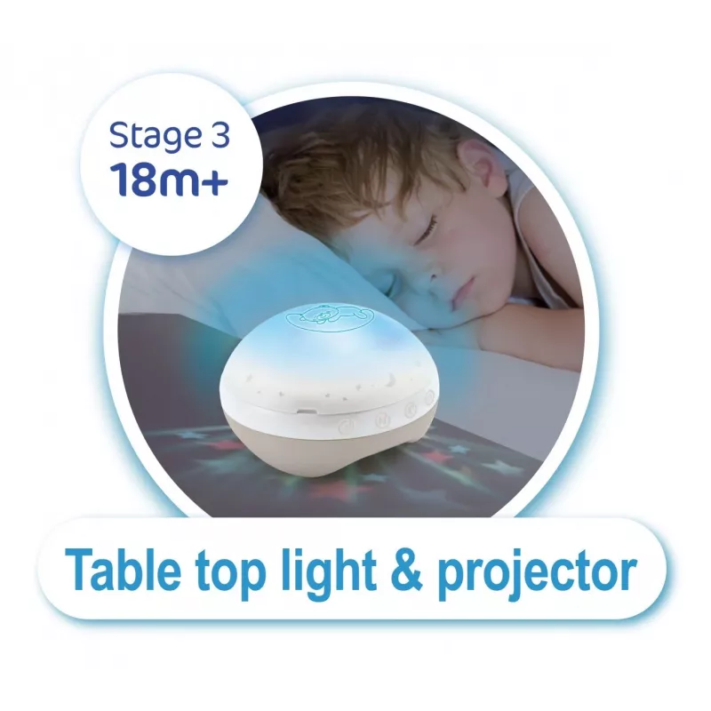 3in1 music projector carousel beige