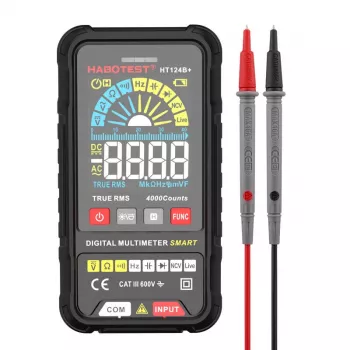 Multimetr cyfrowy Habotest HT124B+ — pomiar napięcia AC/DC i rezystancji