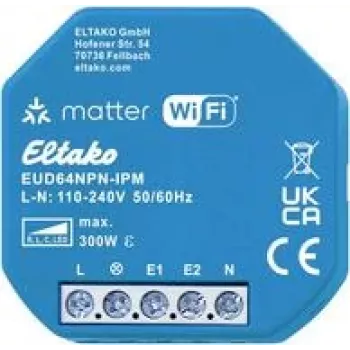 Bezprzewodowy moduł ściemniacza Eltako EUD64NPN-IPM 300 W 230 V do oświetlenia LED i żarowego