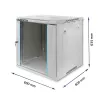 Qoltec 54487 Szafa RACK 19 | 12U | 600 x 635 x 600