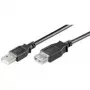 Wentronic Goobay Przedłużacz USB 2.0 Hi-Speed, Czarny, 0,3 m - Wtyk USB 2.0 (Typ A) > Gniazdo USB 2.0 (Typ A) (68622)