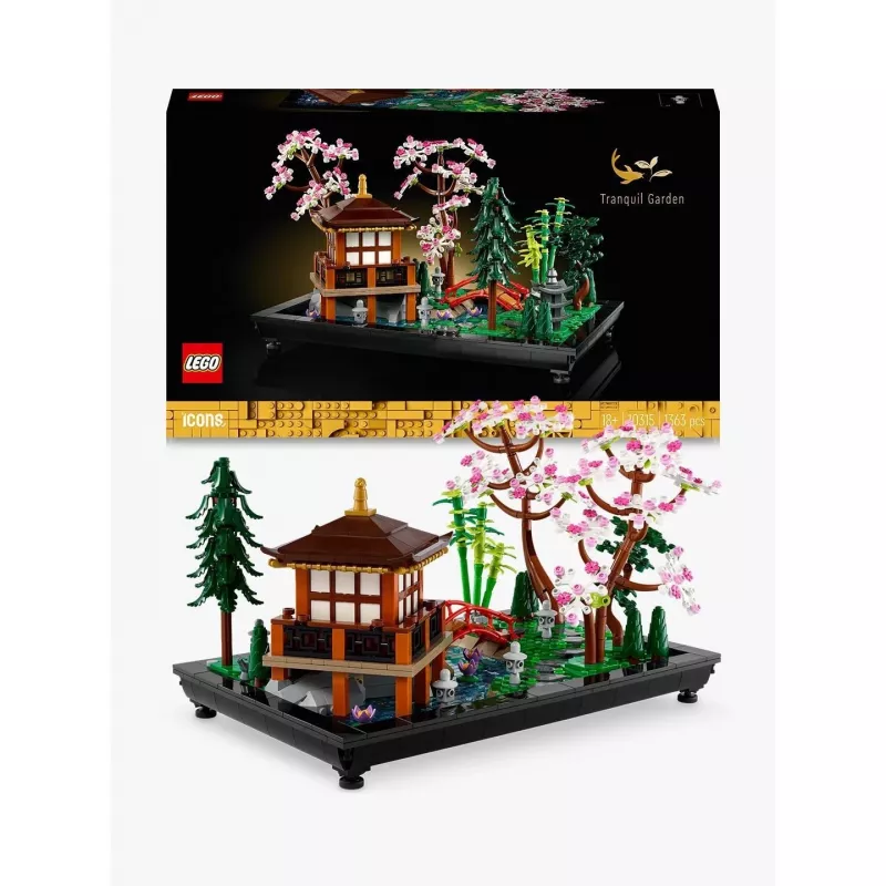 LEGO building kit ICONS 10315 Zen Garden, 1363 pieces, 18+, dimensions 210×320×200 mm, weight 4.19 kg