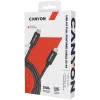 CANYON UC-44, kabel, U4-CC-5A1M-E, zestaw kablowy USB4 TYPE-C do TYPE-C 40G 1m 5A 240W(ERP) z E-MARK, CE, ROHS, czarny