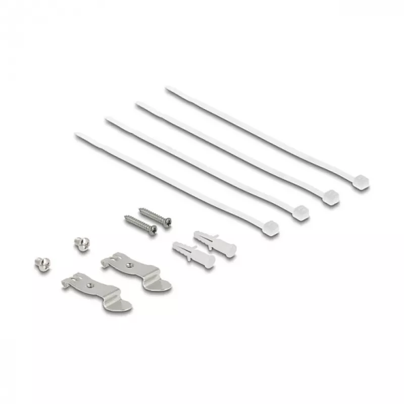 Patch panel DELOCK Mini Desktop RJ45 4-port Cat.6A ekranowany czarny, metal, 90×22×93 mm