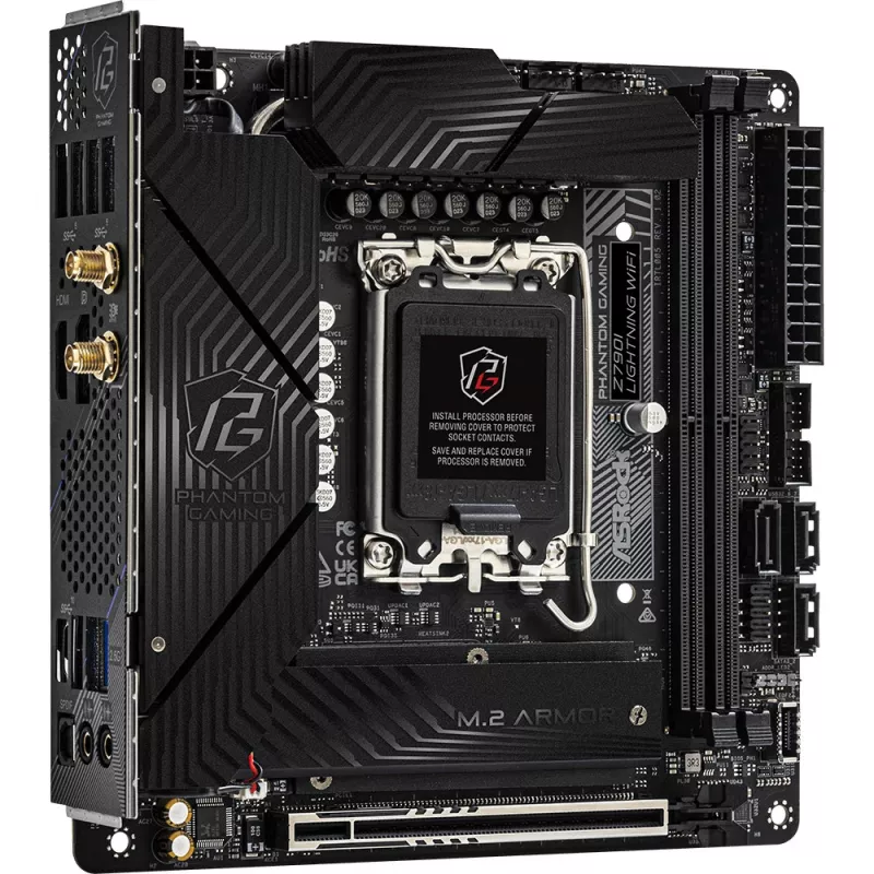 Płyta główna ASRock Z790I LIGHTNING WIFI — Intel Z790, LGA 1700, Mini-ITX, DDR5 do 8600 MHz, 2x DIMM, Wi‑Fi 6E, 2.5Gb LAN, 2x M.2